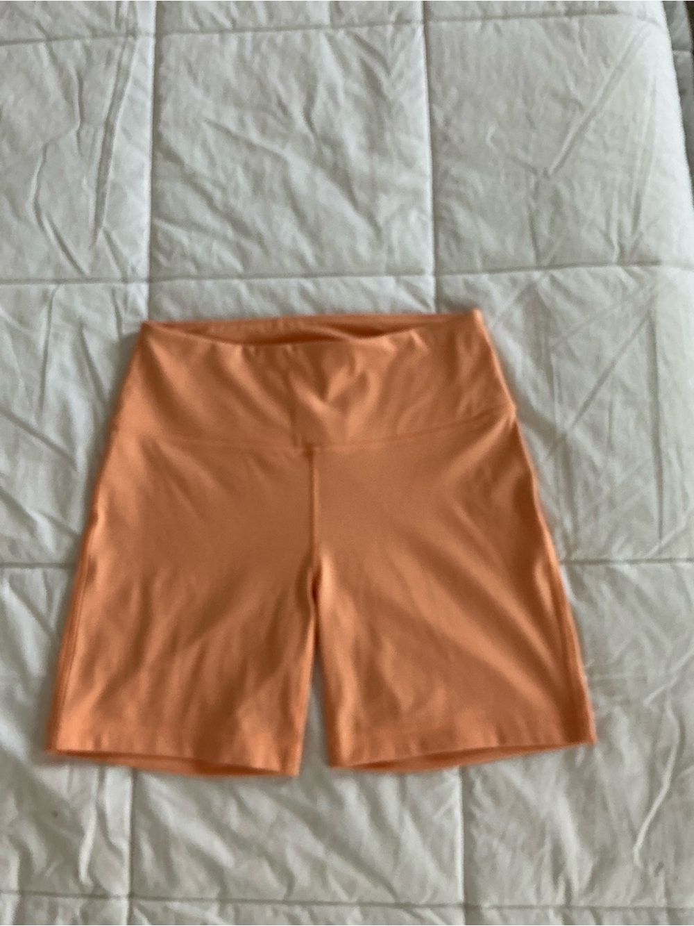 ZELOS High-Waist Peach-Orange Bike Shorts
